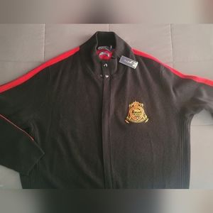 Polo Ralph Lauren lambs wool zip down sweater. Nwt. Rare!